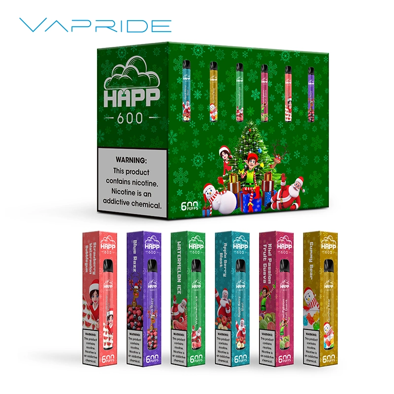 Wholesale E Cigarette 10 Flavors Vapers 600 Puffs Disposable Vape Pen