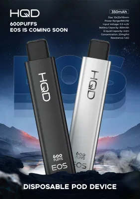 2023 Hqd EOS 600puffs 350 мАч 2 мл одноразовые электронные сигареты лучшие